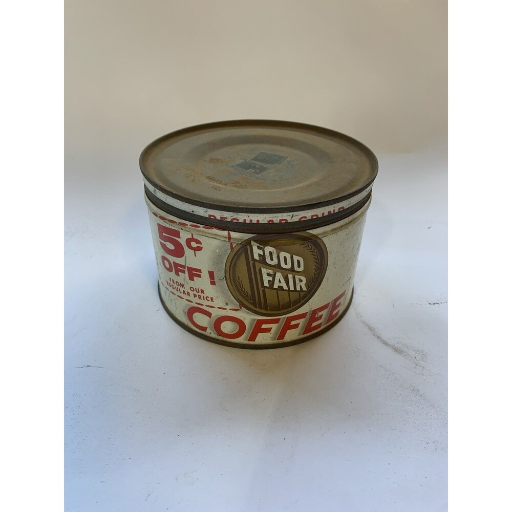 Vintage Food Fair Coffee Tin